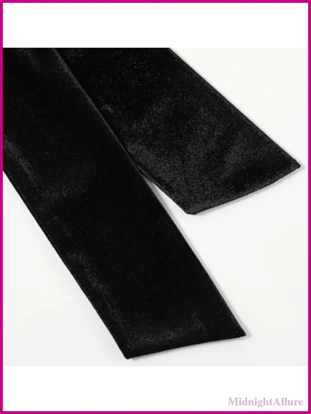 Velvet Wedding Sash Belt Double Side Sewn Tie Formal Dress Accessory